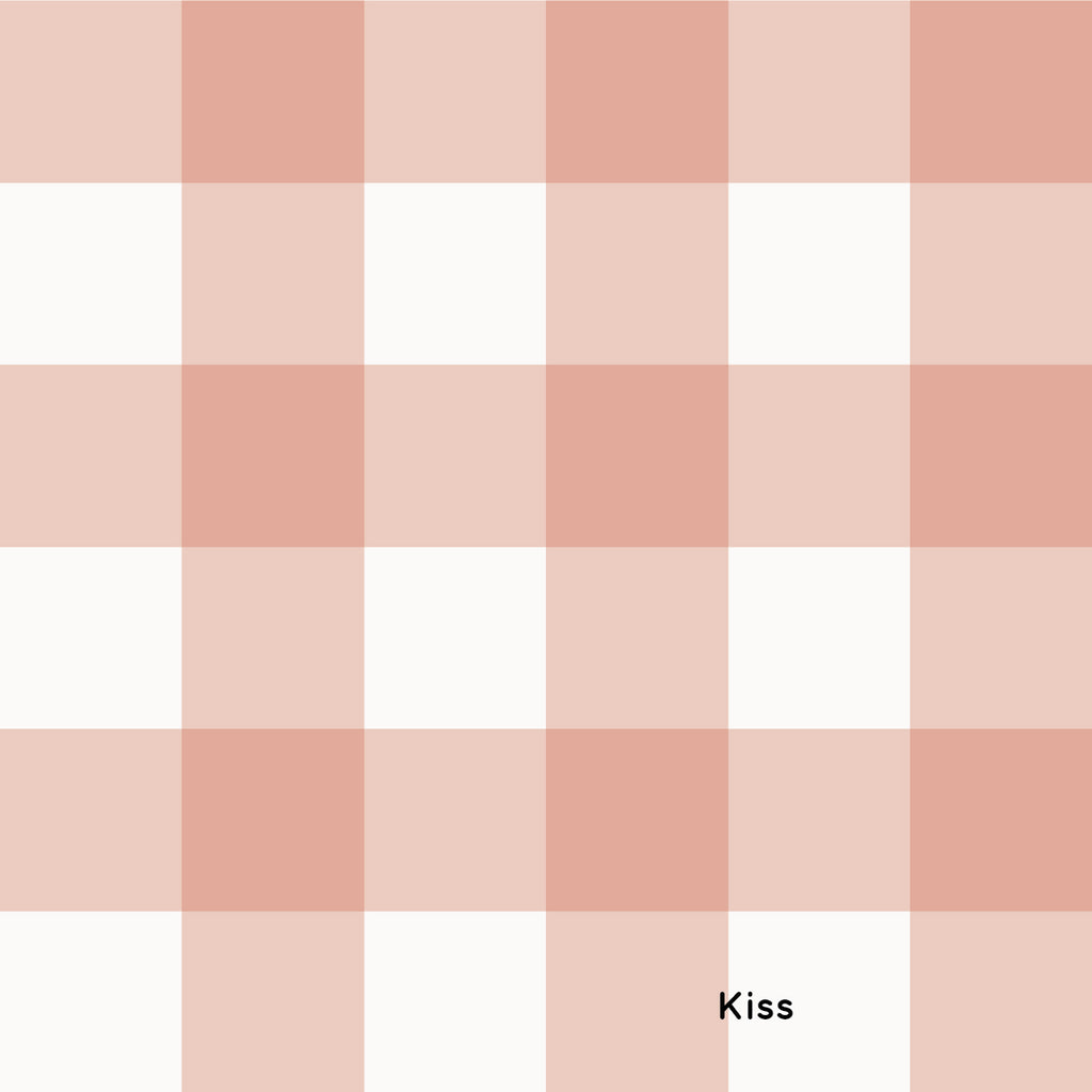 Traditional Gingham | Full & Half Wall Wallpaper Wallpaper Blond + Noir 