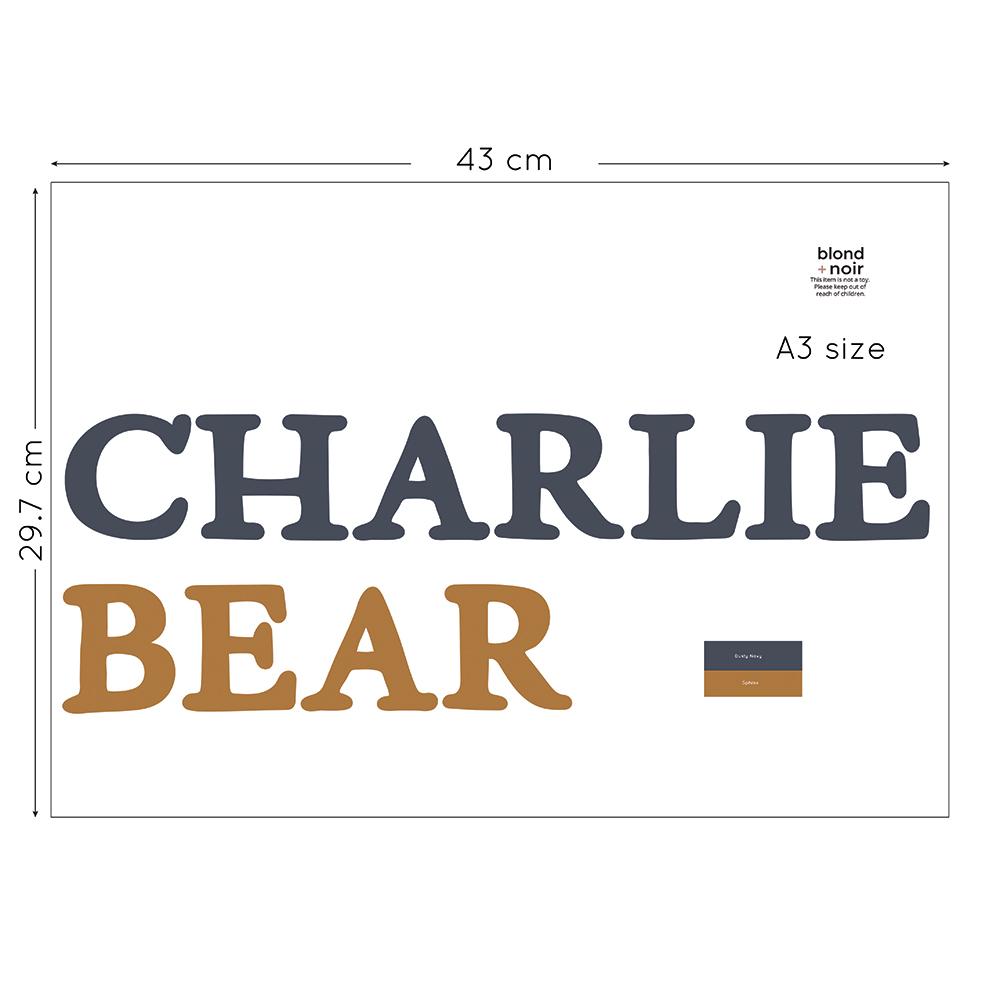 Transport Style: Custom Name or Quote | Removable PhotoTex Wall Decals Wall Decals Blond + Noir 