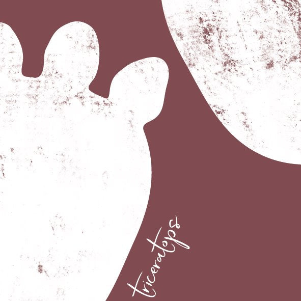 Triceratops Footprint Artwork | Dinosaur Art Print Art Prints Blond + Noir 