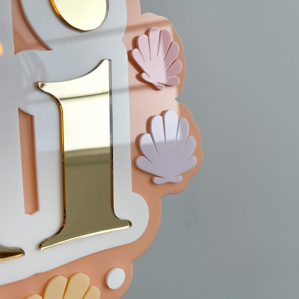 Triple Layer Shell | Custom Acrylic Name Acrylic Name Letterly Australia 