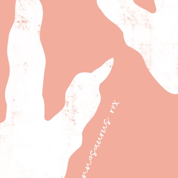 Tyrannosaurus Rex Footprint Artwork | Dinosaur Art Print Art Prints Blond + Noir 