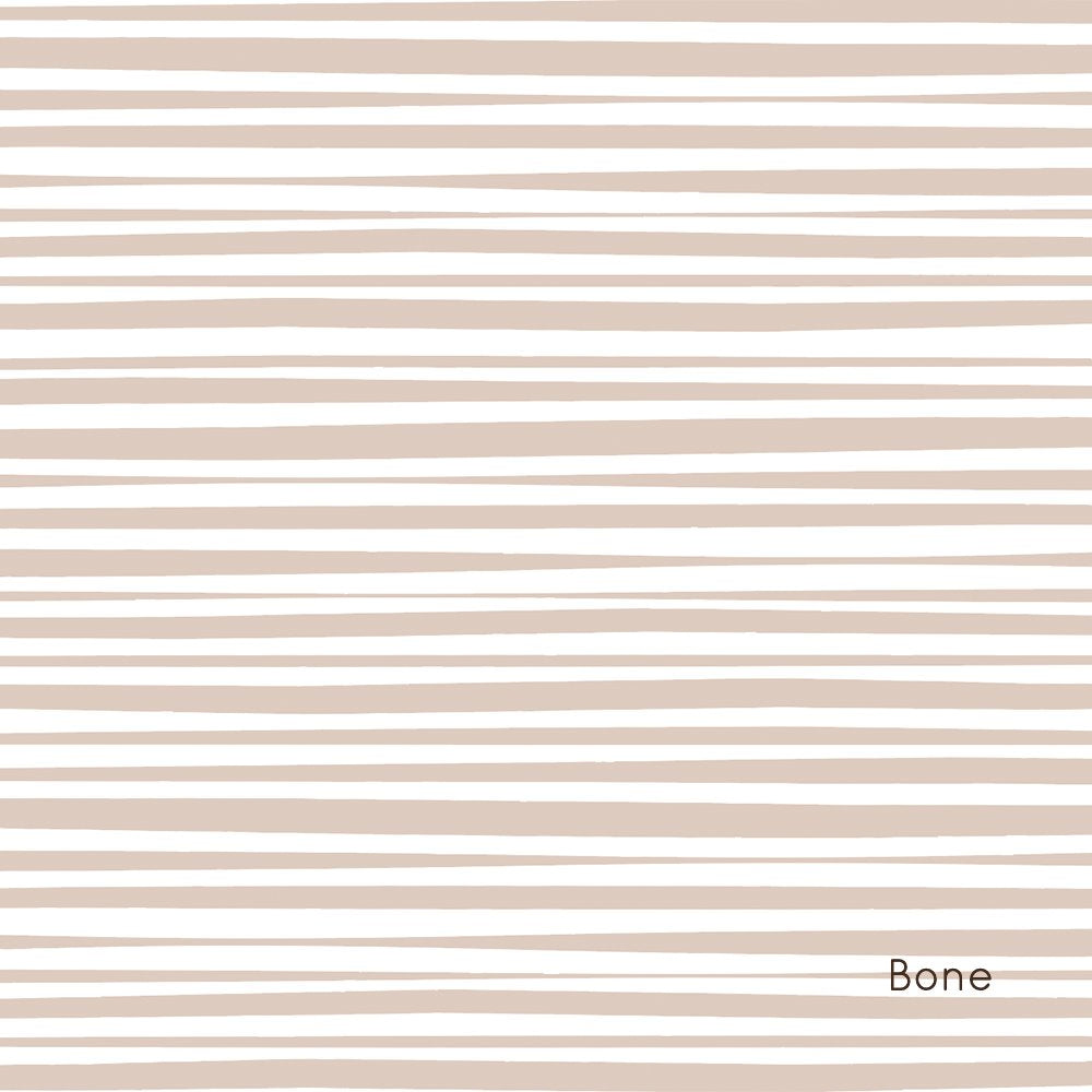 Wavy Stripes | Full & Half Wall Wallpaper Wallpaper Blond + Noir 