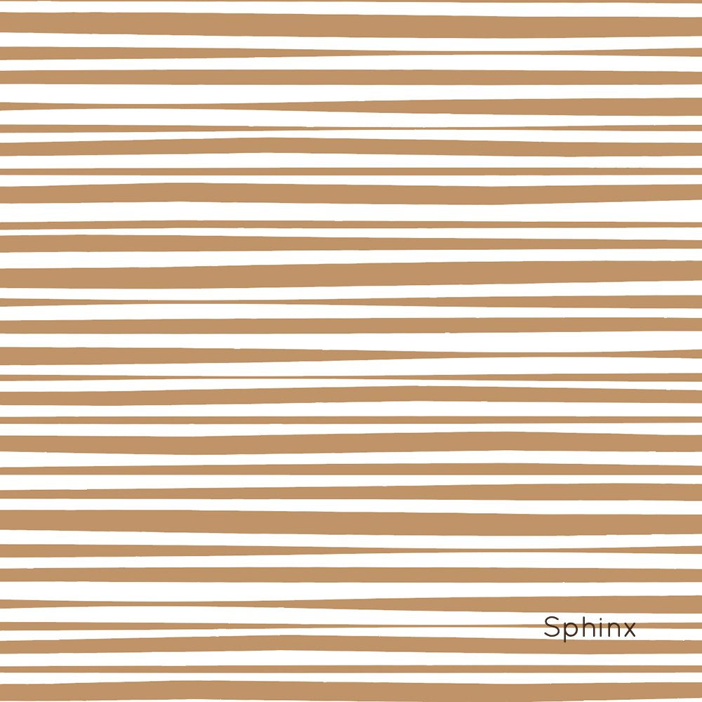 Wavy Stripes | Full & Half Wall Wallpaper Wallpaper Blond + Noir 