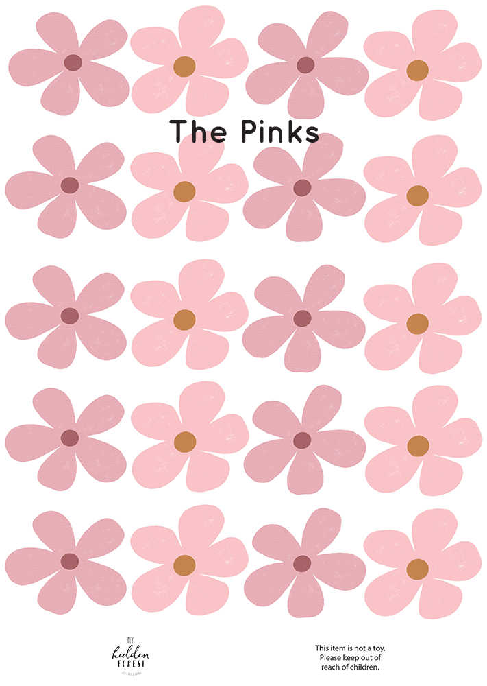 Wildflowers | Removable Fabric Wall Decals Rainbows My Hidden Forest 