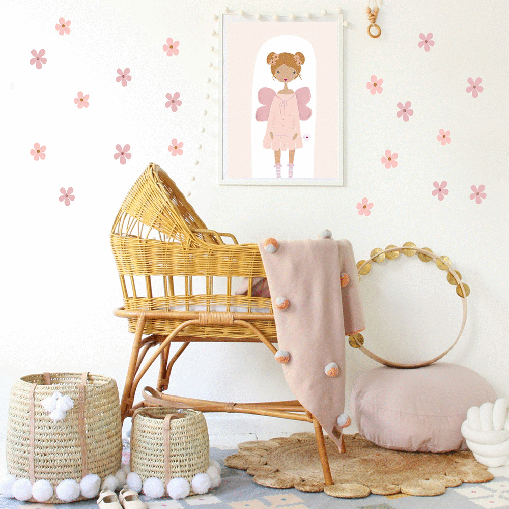 Wildflowers | Removable Fabric Wall Decals Rainbows My Hidden Forest 