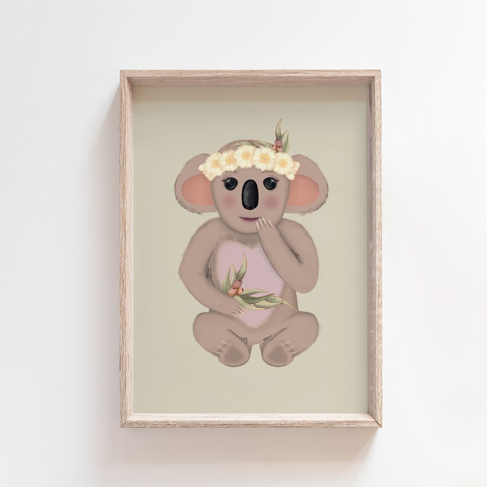 Willow Koala | Australian Art Print Art Prints Blond + Noir 