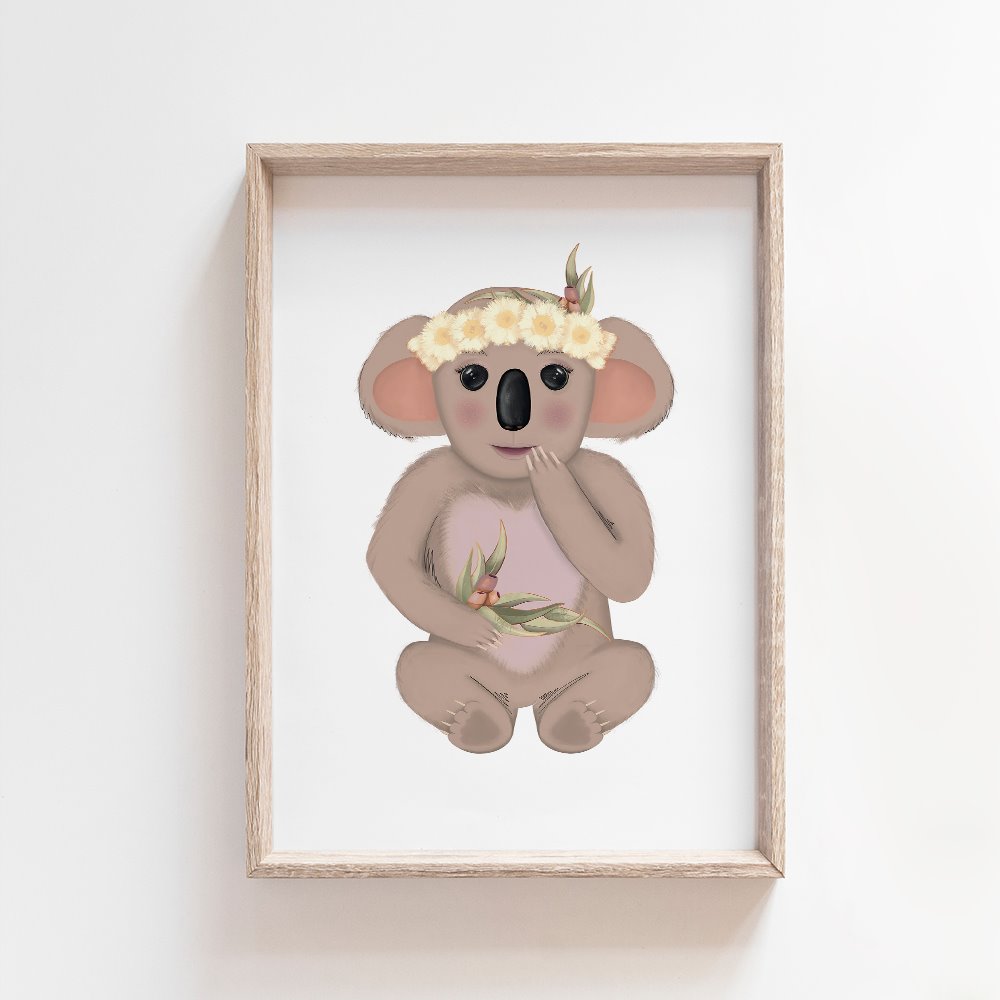 Willow Koala | Australian Art Print Art Prints Blond + Noir 