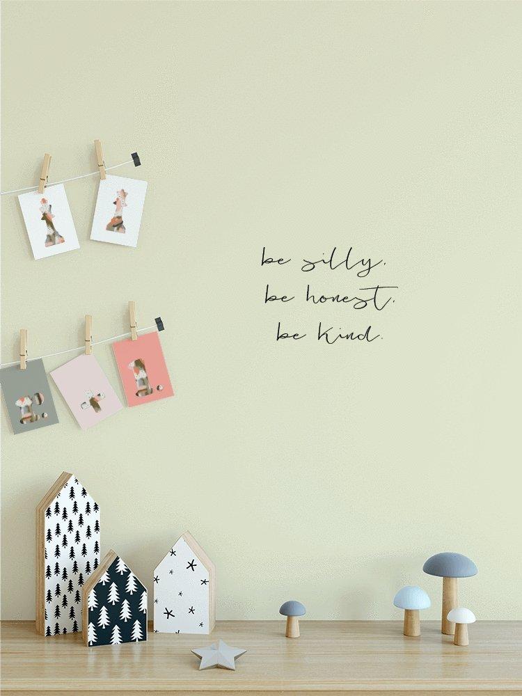 Words for the Wall: Custom Name or Quote | Removable Fabric Wall Decals Wall Decals Blond + Noir 