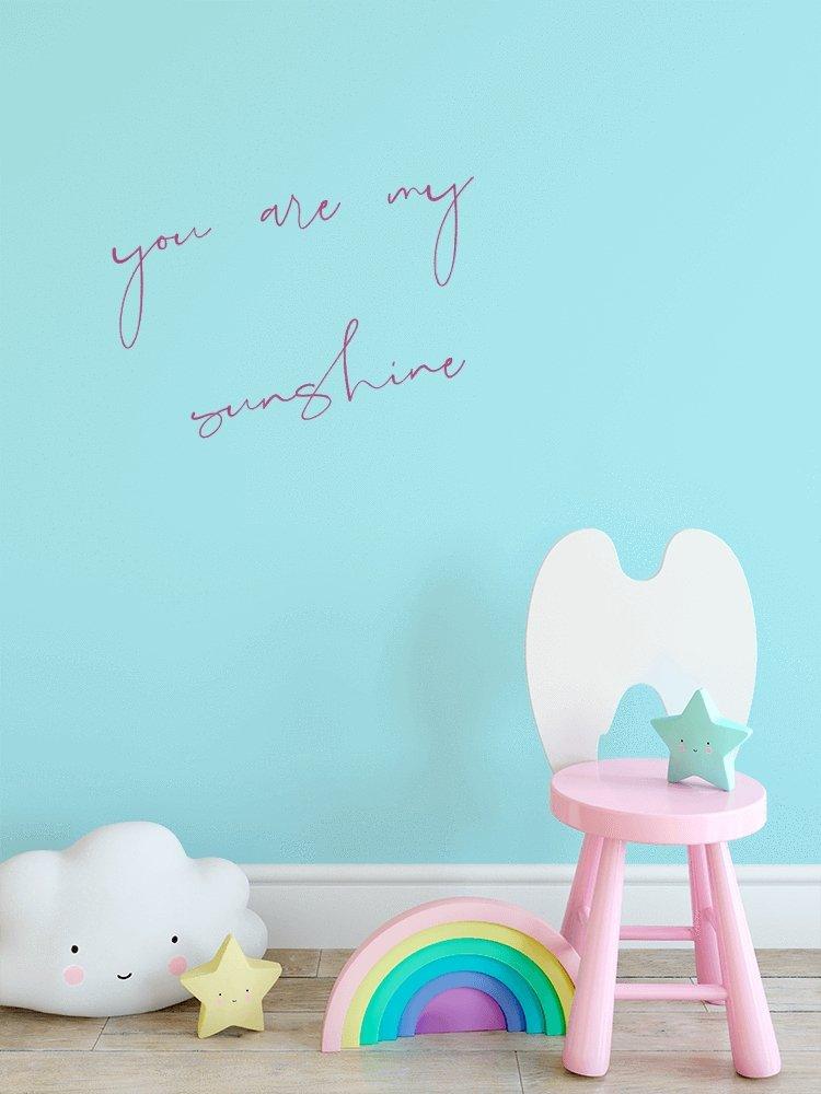 Words for the Wall: Custom Name or Quote | Removable Fabric Wall Decals Wall Decals Blond + Noir 