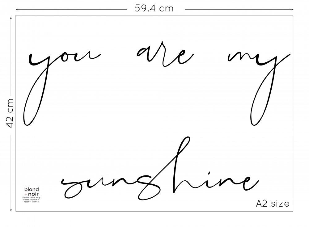 Words for the Wall: Custom Name or Quote | Removable Fabric Wall Decals Wall Decals Blond + Noir 