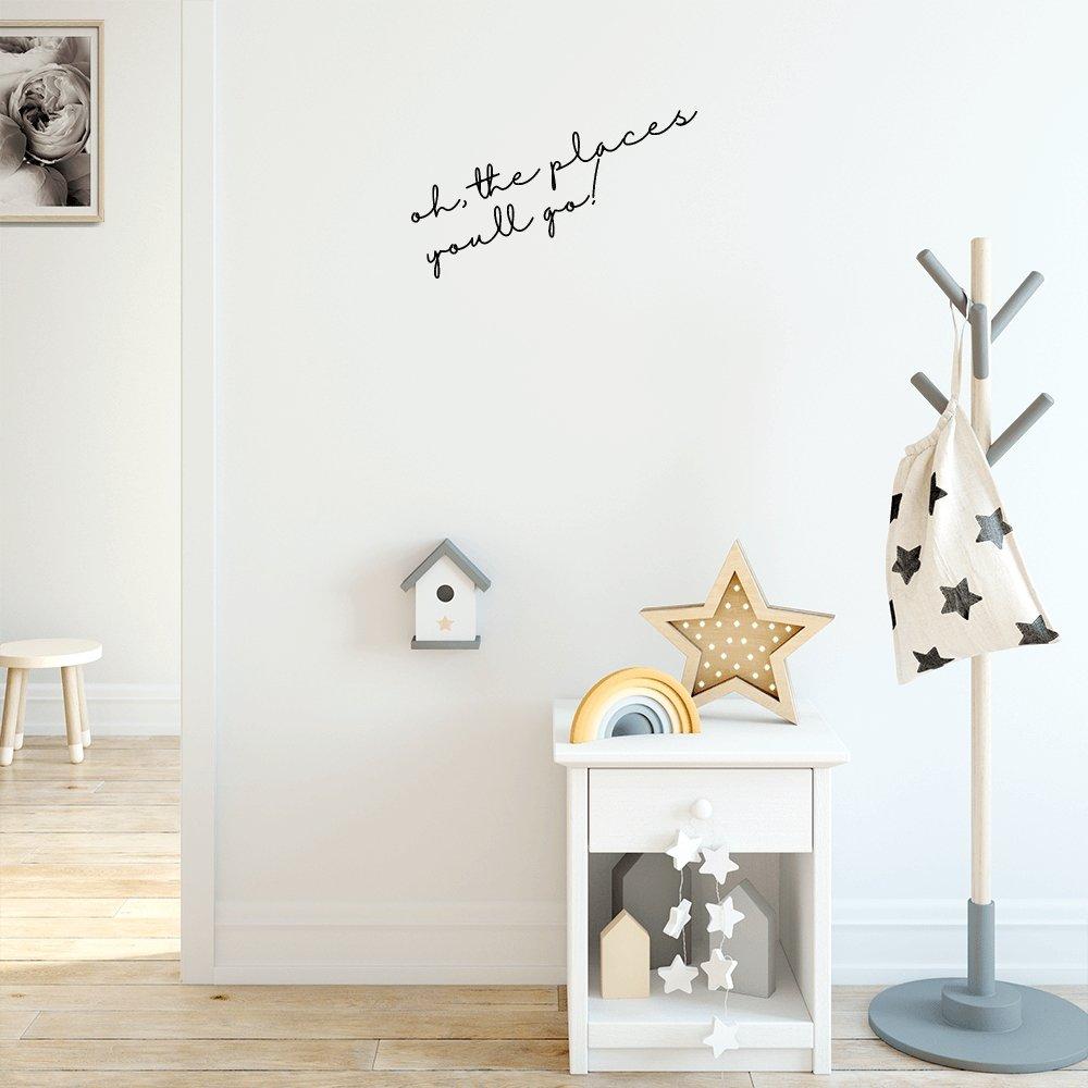 Words for the Wall: Custom Name or Quote | Removable Fabric Wall Decals Wall Decals Blond + Noir 