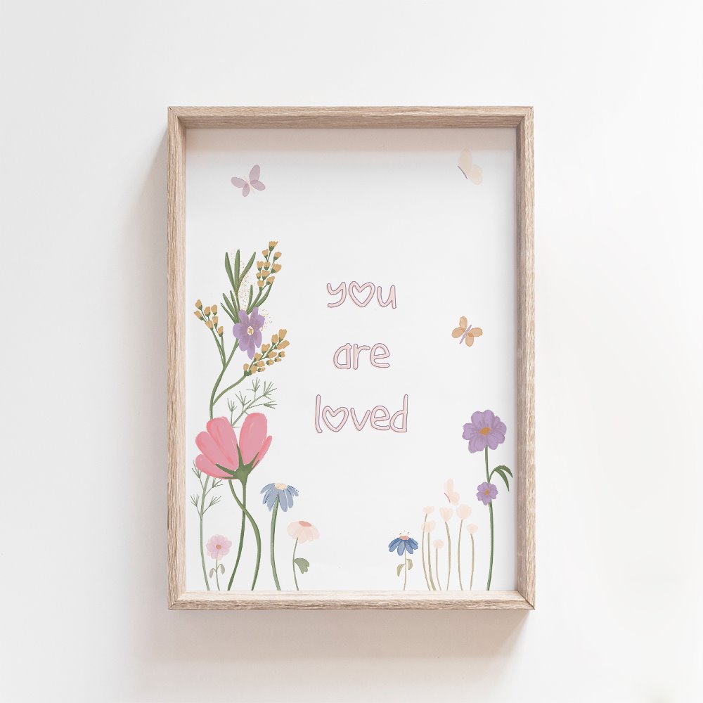 You are loved | Garden Party Art Print Art Prints Blond + Noir 