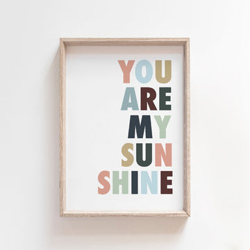 You are my sunshine Print | Greens | Art Print Art Prints Blond + Noir 